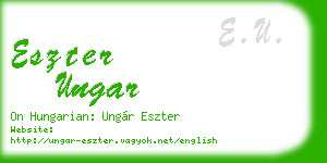 eszter ungar business card