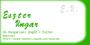 eszter ungar business card